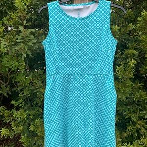 New York & Company Blue and white dress